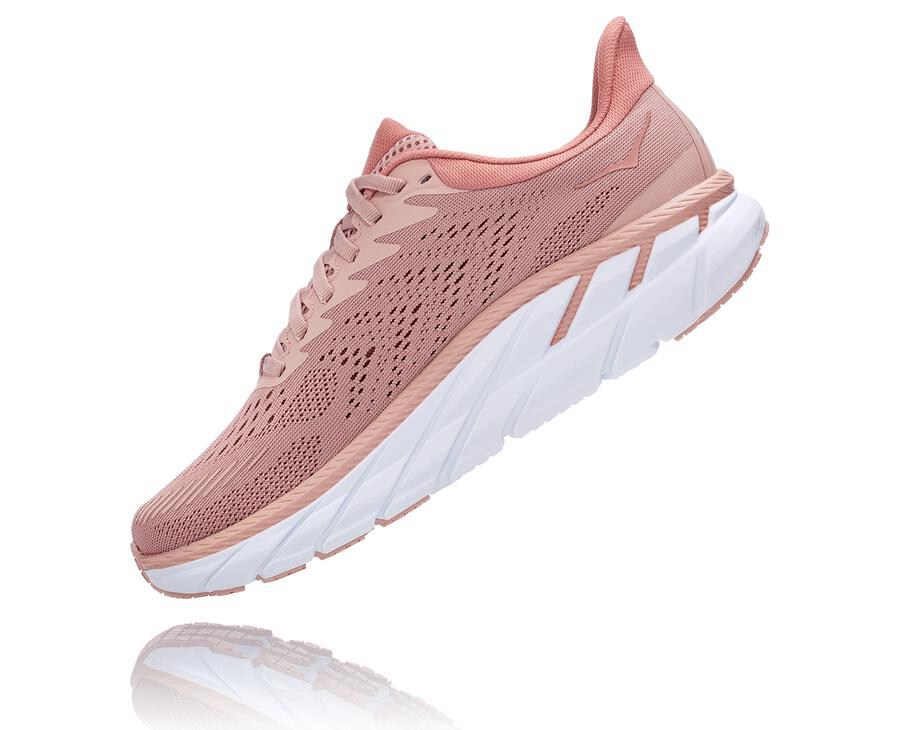 Hoka One One Womens Running Shoes - Clifton 7 - Pink - AQYG26087